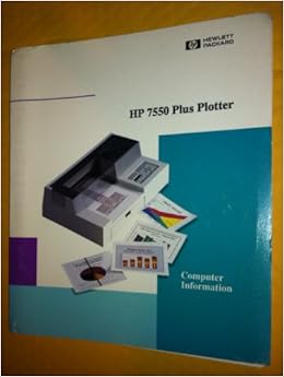 hp 7550 plotter