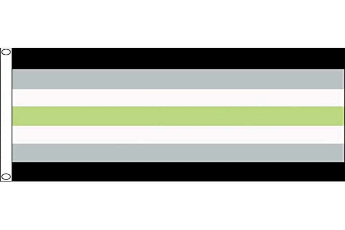 AZ FLAG - Agender Pride Flag - 3x5 Ft - 100D Polyester Genderqueer - Non-Binary Banner with Two Metal Grommets - Fade Resistant - Vivid Colors - 3' x 5' Feet - 150x90 Cm