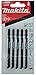 Makita 5 Piece - T Shank Wood Jigsaw Blades For Jig Saws - Curved Cuts For Soft Wood & PVC - 4" 6 TPI HCS Saw Blades primary