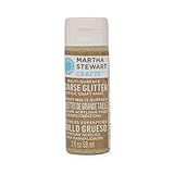 Martha Stewart Crafts Multi-Surface Coarse Glitter Acrylic Craft Paint in Assorted Colors (2-Ounce), 32961 Florentine Gold