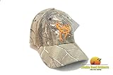 Buck Commander Deer Head Flex Cap, Camo/Orange