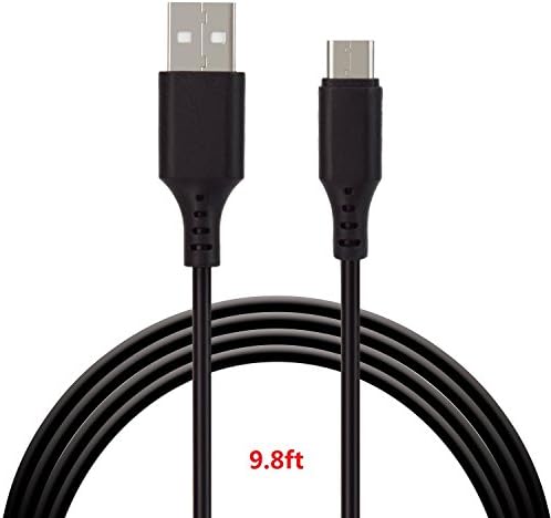 GamesBunds Nitendo Switch Cable, 9.8 Feet USB C to USB 3.0 Replacement Power Charging Cable for Nintendo Switch Game Pad, MacBook, One Plus, Nexus, and more (Black)