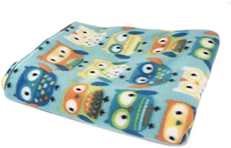 Blue owls Fleece Cage Liner