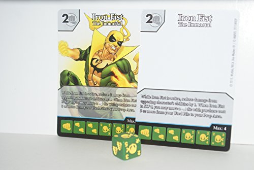 Dice Masters Iron FIST The Immortal OP Promo 2 Cards & 1 Die Marvel Full Art