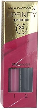 Max Factor Lipfinity Liquid Lip Colour 40 Vivacious 24 Hour Wear Matte Top Coat view 2