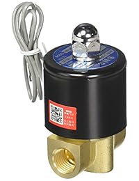 SNS 2W025 08   Válvula de solenoide eléctrico de latón AC DC de 1 4 pulgadas, normalmente cerrada al agua, aire, diésel
