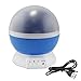 Night Light Kids Lamp, Romantic Rotating Sky Moon & Cosmos Cover Projector Night Lighting for Children Adults Bedroom, Mood/Decorative Light, Baby Nursery Light, Living Room Gift (Blue)