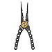 Fiblink Saltwater Stainless Fishing Pliers with Aluminum Handles and Stainless Steel Jaws Fish Lip Grip Gripper Holder Hook Remover Line Cutter for Super Braided Mono Fluorocarbon Line (Silver)