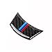 S-WEKA Carbon Fiber Steering Wheel Sticker M Stripe Emblem 3D Car Sticker for BMW e60 e61 5 Series