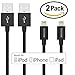 iPhone Charger, IWAVION 2Pack 3ft 8pin Lightning Cable Charging Cables USB Charger Cord for Apple iphone se, 6s, 6s plus, 6plus, 6,5s 5c 5,iPad Mini, Air, iPad5,iPod. Compatible with iOS9 - Black