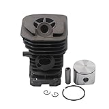 SaferCCTV(TM)40mm Cylinder Piston Ring Circlips Wrist Pin Assembly Kit For Husqvarna 136 137 141 142 Jonsered 2040 CS2040, Also Fit 2036 P/N 530 06 99 40 And Increase Power Replace 530 06 99-41