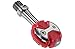 SpeedPlay Unisex_Adult Zero Edelstahl Pedalset INKL. walkable Cleats, Rot, 61110 Pedals, red, Uni