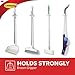 Command Broom and Mop Grippers Wall Hook, Damage Free Hanging Wall Mount Broom and Mop Holder, No Tools Household Cleaning Organizer for Living Spaces, 1 Hanger and 2 Command Strips