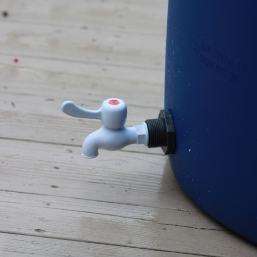RAINPAL RBS100 Plastic Rain Barrel Spigot Kit(with Bulkhead Fitting
