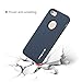 iPhone 7 Plus Case, Moonmini 2 in 1 Ultra Slim TPU Shockproof Protective Cover with PC Hard Frame for iPhone 7 Plus (2016) - Navy Blue