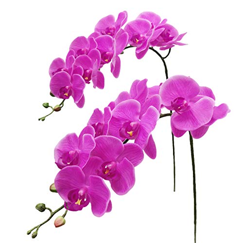 Fnize Fake Orchid Stems Artificial Bulk Phalaenopsis Centerpieces
