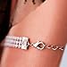 Simsly Silver Thigh Chains Leg Body Jewelry with Bead for Women and Girls BD-20