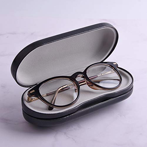 Migavan Eyeglasses Case,Contact Lens Case,2 in 1 Multi-Function Double Interlayer Eye Glasses Box Case with Contact Lens Case Bottle Accessories Kit for Men Women