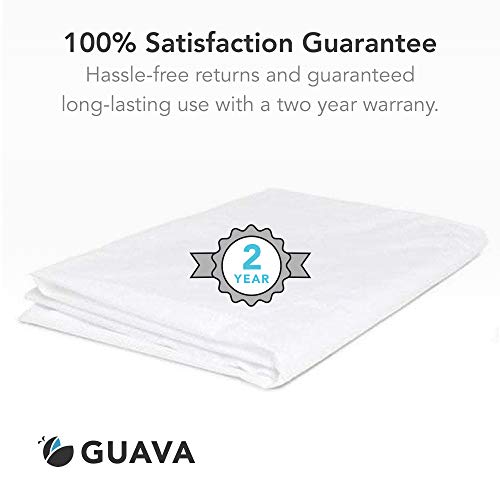 GUAVA FAMILY - Lotus Crib 100% Cotton Fitted Sheet | Perfect, Manufacturer-Approved Fit, Soft & Safe for Infants, Baby and Toddlers, Unisex, Boys & Girls - Fits Both Velcro & Buckle Versions (White) - Thumbnail 7