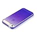 AIIYG DS(TM) iPhone 5 Case,5S Case,SE Case, Gradient Color Mirror Soft TPU Case with Shockproof PC Bumper for Apple iPhone 5S,5,SE (Purple)