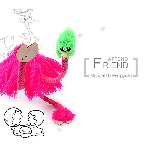 Alapaste 5 Packs Toy-Marionette Ostrich Children's Hand Made Ostrich Puppets Toys Marionette Puppet Doll Parent-Child Interactive Toys for Kids Play