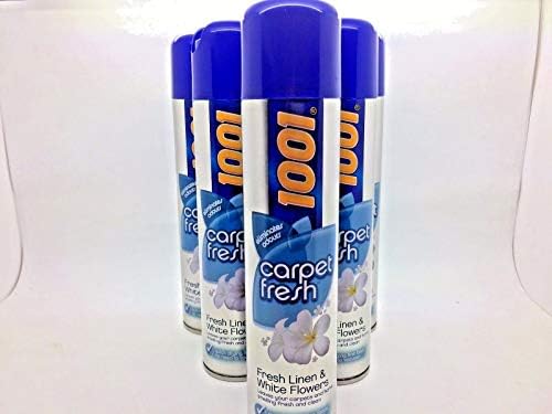 1001 Carpet Fresh Eliminates Odours Fresh Linen & White Flowers 300ml