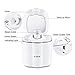 K-SKIN Facial Steamer Micro Hot Mist with Adjustable Nozzle, Dust-proof Lid and HD Mirror (Snow White)