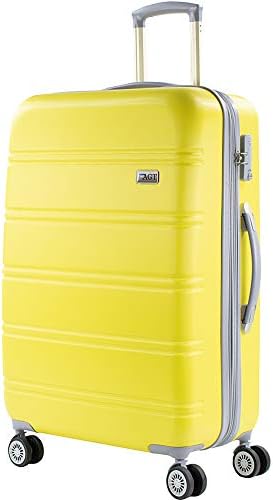 American Green Travel Plateau 26 Inch Expandable Hardside Checked Spinner Luggage