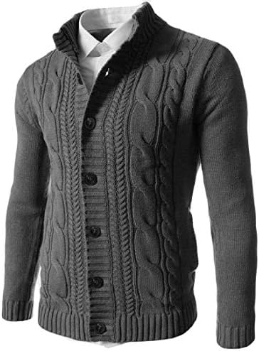 Mstyle Mens Button Down Cardigan Knit 