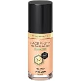Max Factor Facefinity 3-in-1 All Day Flawless Liquid Foundation, SPF 20-42 Ivory, 30 ml