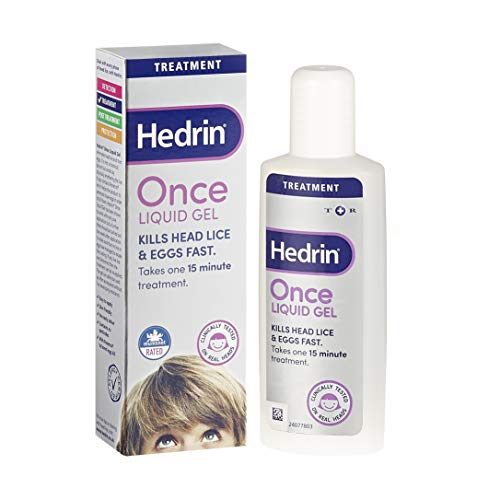 Hedrin Once Liquid Gel, Head Lice Treatment, Nits Treatment, Kills