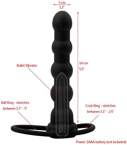 A-ñales Plug Bead Kit Silicone Comfortable Small Training Expander Black Insert Toy Stick