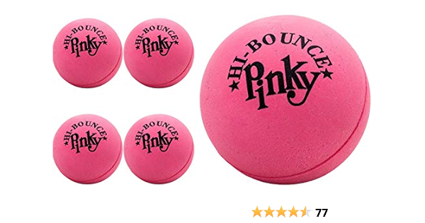 pink rubber balls
