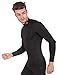 ARMEDES Men's Compression Quick Dry Baselayer Work Out Mock Long Sleeve T-Shirt