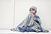 L'ovedbaby Unisex-Baby Newborn Organic Swaddling Blanket, Slate Stripe, one Size
