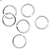Beadaholique SSJL06 10-Piece Sterling Jump Lock Rings, 6mm, 18-Gauge, Silver