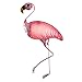 LIFFY Metal Flamingo Wall Decor Outdoor Hanging Art Glass Garden Decorations for Bathroom