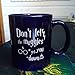 Engraved Don't Let The Mvggles Get You Down Coffee Mug - Coblat blue & White - Mothers Fathers Day Birthday Gift Cup for Hubby Wife Boyfriend Girlfriend