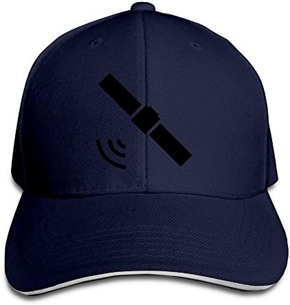 Macevoy Artificial Satellite Casual Unisex Unstructured Cotton Cap Adjustable Baseball Hat Cap Navy