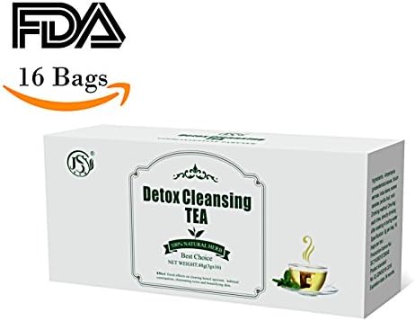 SSZY Tea JSY Detox Herbal Weight Loss Tea Premium Chinese Slimming Green Tea for Reduce Fat Lipo Targets Belly Fat, All Natural Blend of Oolong Tea Green Tea and Senna (Detox Cleansing Tea)