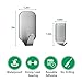 Adhesive Hooks,Heavy Duty Wall Hooks Stainless Steel Ultra Strong Waterproof Hanger for Keys, Towel, Coat, Bags, Robe, Home, Kitchen, Bathroom - 16 Pack