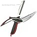 Kunyai - Clever Cutter - With Chopping Board + Detachable Knife, For Vegetable And Meat Cutter Or Slicer, Bottle Opener, Peeler, Including Sharpener. Extra Thick Stainless Steel Blade 1/8