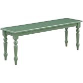 Boraam Windsor Backless Dining Bench - Equistian Green