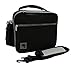 Insulated Lunch Bag for Men Women Adult Large Lunch Box by LeDish - Black Square Cooler Tote Bag with Adjustable Shoulder Strap and pockets - Best Reusable Lunchbox