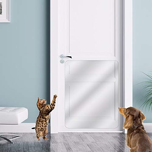 KEBE Door Scratch Protector, Protect Your Door, Furniture and Wall with Clear Premium Heavy Duty Door Cover Scratch Shield, Large Vinyl Door Guard for Dog Scratching
