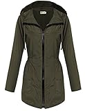 HOTOUCH Womens Lightweight Hooded Raincoat Active Outdoor Waterproof Jacket