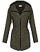 Hotouch Womens Lightweight Travel Trench Waterproof Raincoat Hoodie Windproof Hiking Coat Packable Rain Jacket