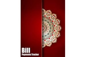 Bill Payments Tracker: Simple Red Monthly Bill Payment Checklist Organizer and Debt Tracker Keeper Log Book Money Planner for Budgeting Financial Planning Journal Budget Notebook | 8.5"x11"