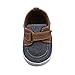 BARE HUGS Baby Boys Soft Infant Boat Shoe Style Loafer Blue Denim 6-12 Months