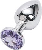 Great Gift Idea: Valentine 's / Birthday Gift ~ Stainless Steel Attractive Butt PLUG Anal Jewelry SMALL ~ Sm252 Shipped in Discrete Package , No Invoices Included (Baby Purple)